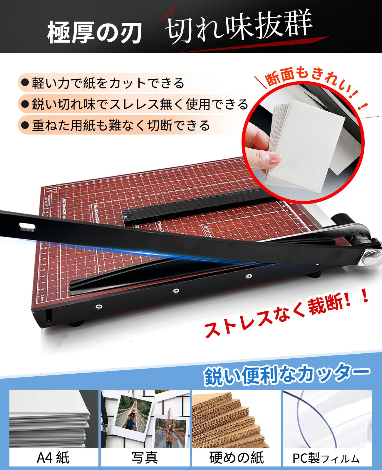 【裁断本リスト】500〜2,000円商品 まとめ売り Amazon | GOKEI 裁断機 ペーパーカッター A4 紙 B7 B6 A5 B5